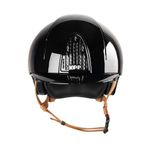 KEP Reithelm Cromo Polish Smart Polo-Schirm in black mit beigen Kinnriemen 