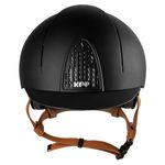 KEP Reithelm Cromo Smart in black mit beigen Kinnriemen 