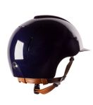 KEP Reithelm Cromo Smart Polish in blau mit beigen Kinnriemen 