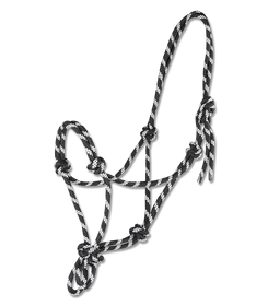 Waldhausen Knotenhalfter in schwarz / weiß