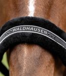 Waldhausen Fauxfur Halfter Elegant in schwarz/schwarz