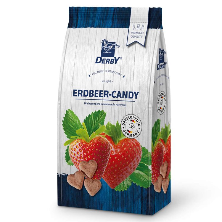 DERBY Erdbeer-Candy Pferdeleckerchen 1kg