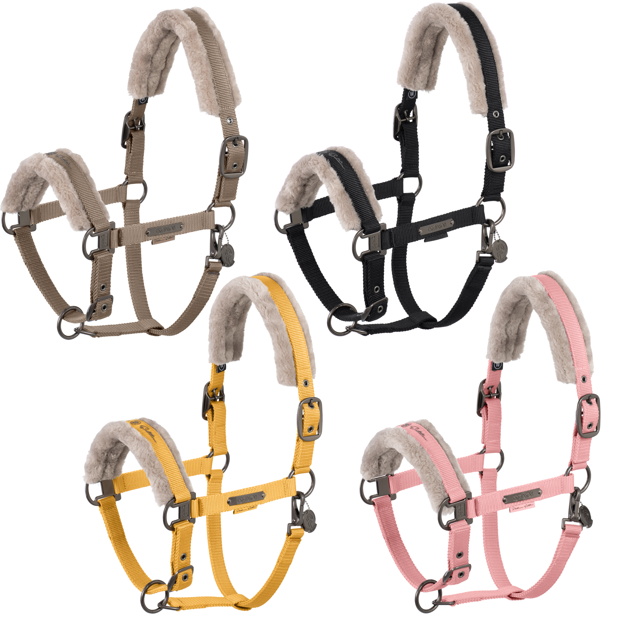Eskadron Platinum Halfter Double Pin Fauxfur