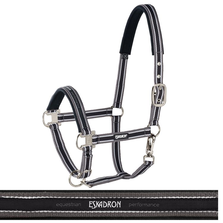 Eskadron Halfter Pin Buckle Core in anthra-white-black