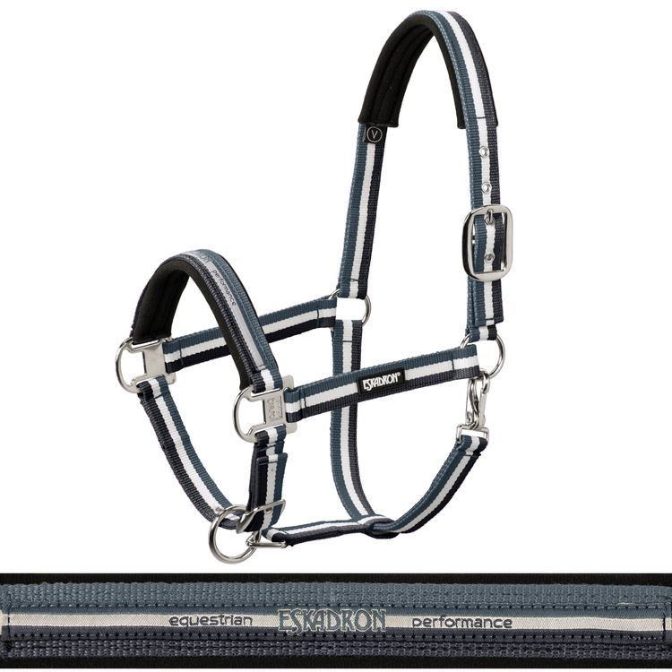 Eskadron Halfter Pin Buckle Core in navy-white-ashblue