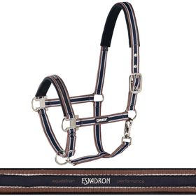 Eskadron Halfter Pin Buckle Core in cognac-creme-navy