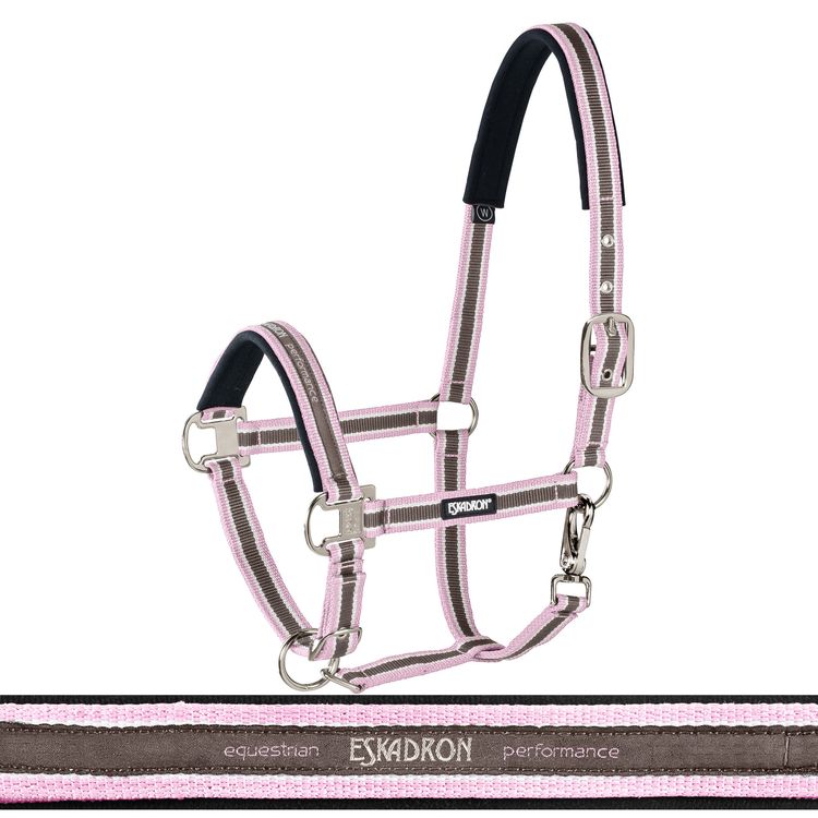 Eskadron Halfter Pin Buckle Core in taupe-creme-powderrose