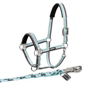 Eskadron  Set Halfter Pin Buckle mit Panikhakenstrick in ice-white-stone