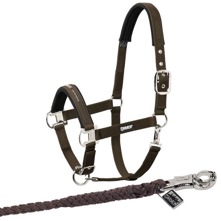 Eskadron  Set Halfter Pin Buckle mit Panikhakenstrick in darkbrown