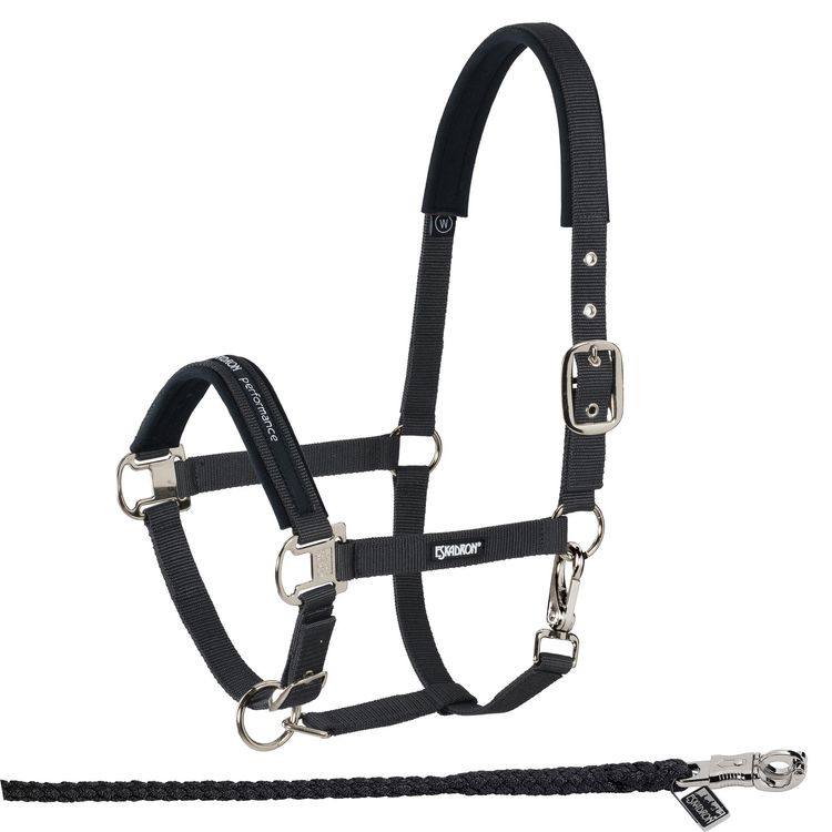 Eskadron  Set Halfter Pin Buckle mit Panikhakenstrick in black