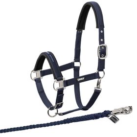 Eskadron  Set Halfter Pin Buckle mit Panikhakenstrick in navy