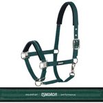 Eskadron  Set Halfter Pin Buckle mit Panikhakenstrick in racinggreen
