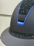 Samshield Miss Shield 2.0 shadow blue matt - FB & Top Crystal Flowers blue, Trim chrome blue