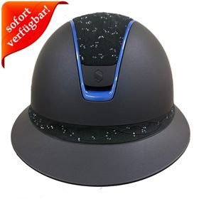 Samshield Miss Shield 2.0 shadow blue matt - FB & Top Crystal Flowers blue, Trim chrome blue