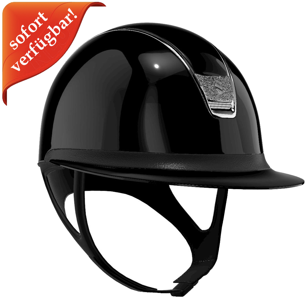 Samshield Miss Shield 2.0 Glossy black - Trim Chrome silver, Blason Crystal Farbic silver