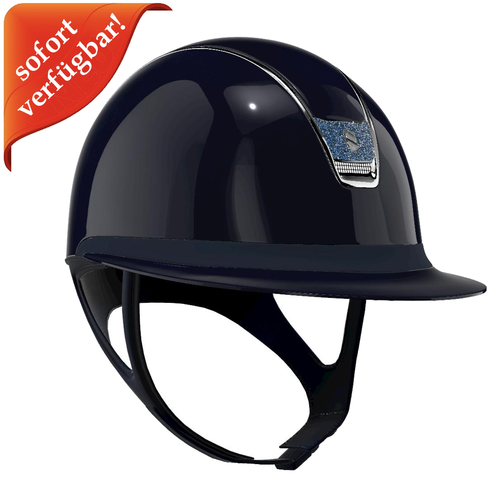Samshield Miss Shield 2.0 Glossy blue - Trim Chrome silver, Blason Crystal Farbic blue