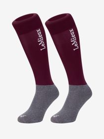 LeMieux Doppelpack Competition Socks in burgundy