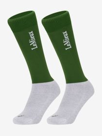 LeMieux Doppelpack Competition Socks in hunter green