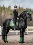LeMieux Dressur Schabracke Loire Classic Satin Square in hunter