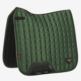 LeMieux Dressur Schabracke Loire Classic Satin Square in hunter