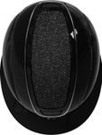 Covalliero Reithelm Elite Polo in lackschwarz Glitzer schwarz