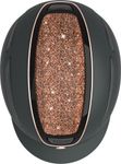 Covalliero Reithelm Elite in schwarz Glitzer rosegold