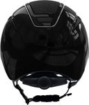 Covalliero Reithelm Elite in lackschwarz Glitzer schwarz