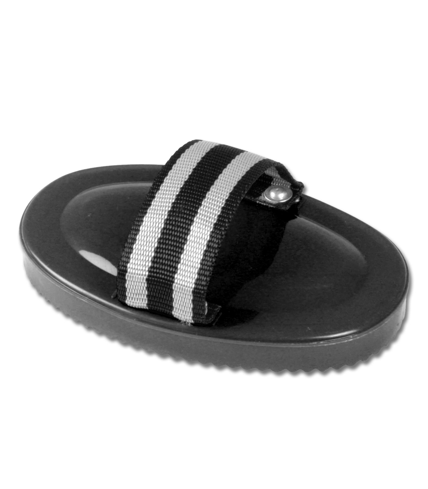 Waldhausen Hartplastik-Striegel in schwarz