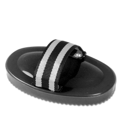 Waldhausen Hartplastik-Striegel in schwarz