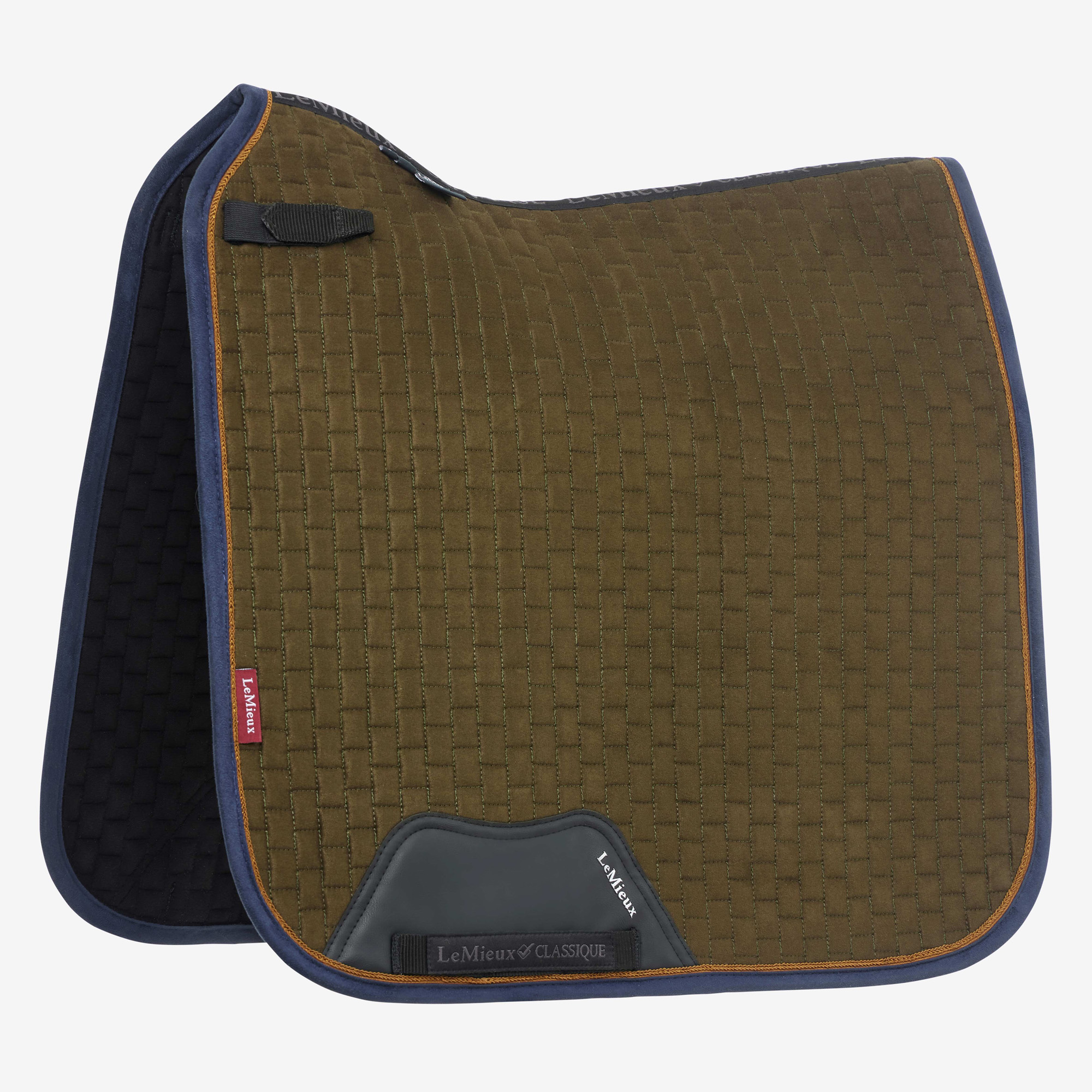 LeMieux Dressur Schabracke Suede Close Contact Square in alpine