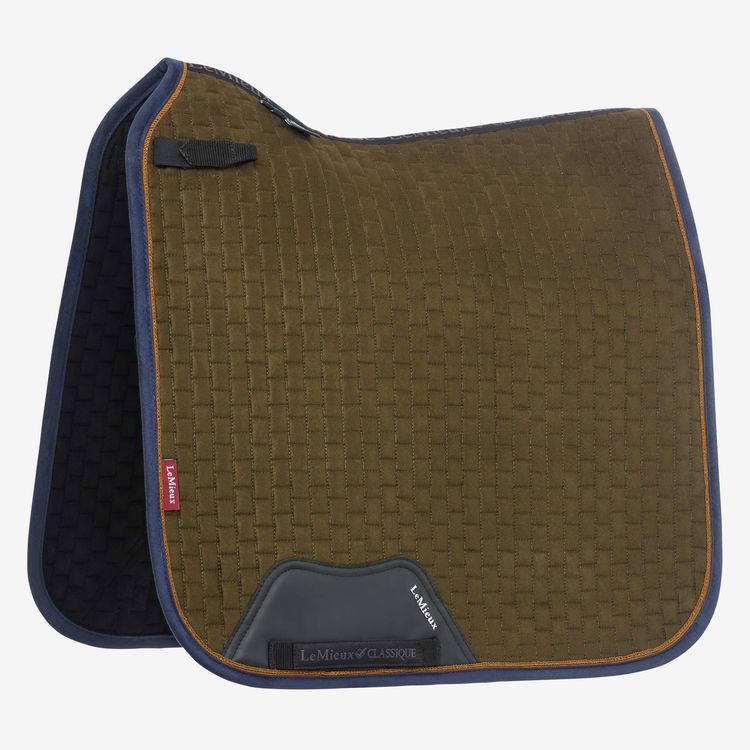 LeMieux Dressur Schabracke Suede Close Contact Square in alpine