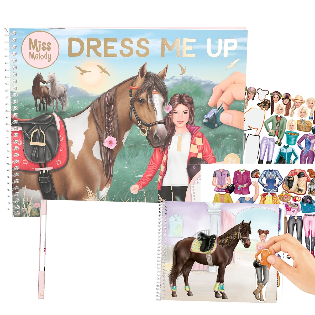 Miss Melody Dress me up Stickerbuch groß
