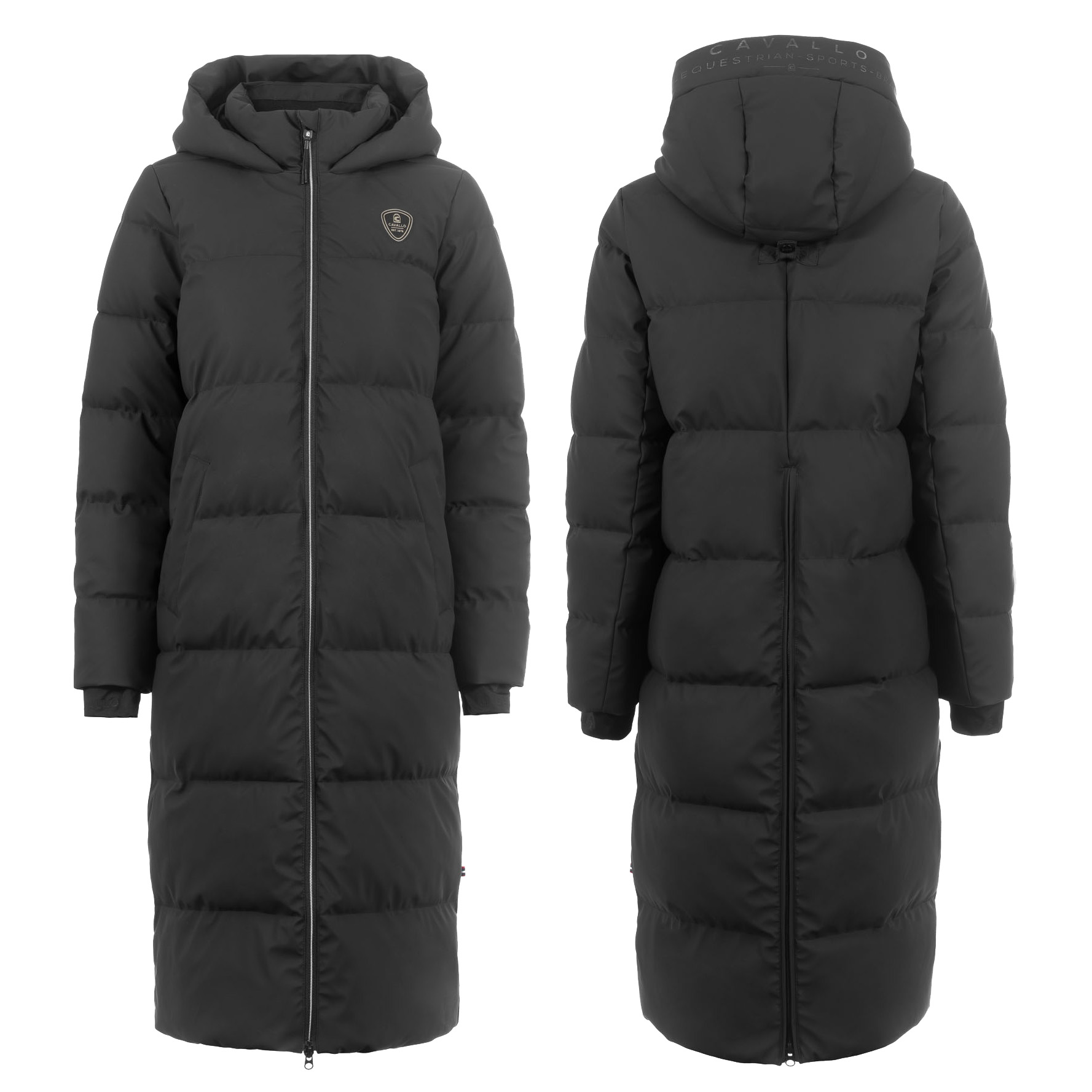 CAVALREZA Damen Maxi Mantel in black von Cavallo