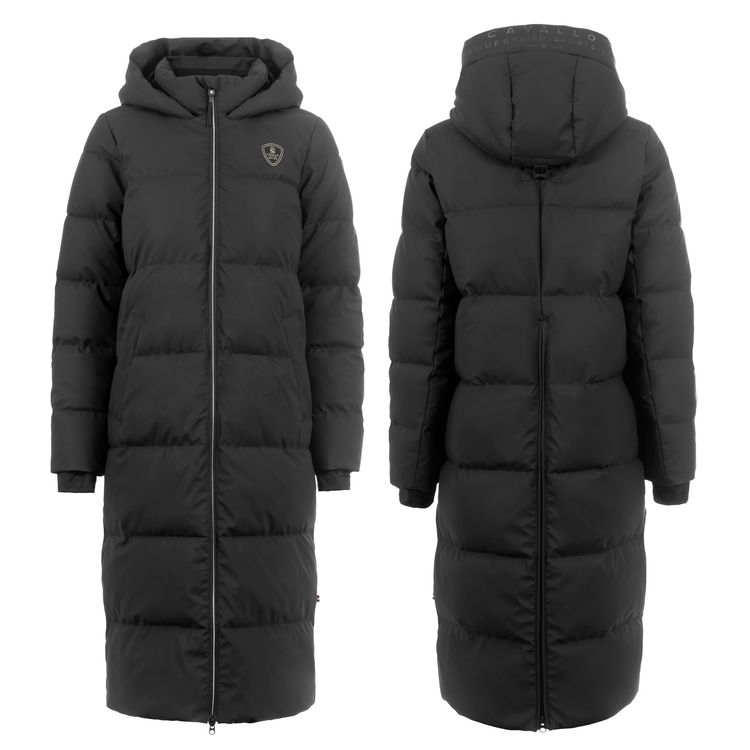CAVALREZA Damen Maxi Mantel in black von Cavallo
