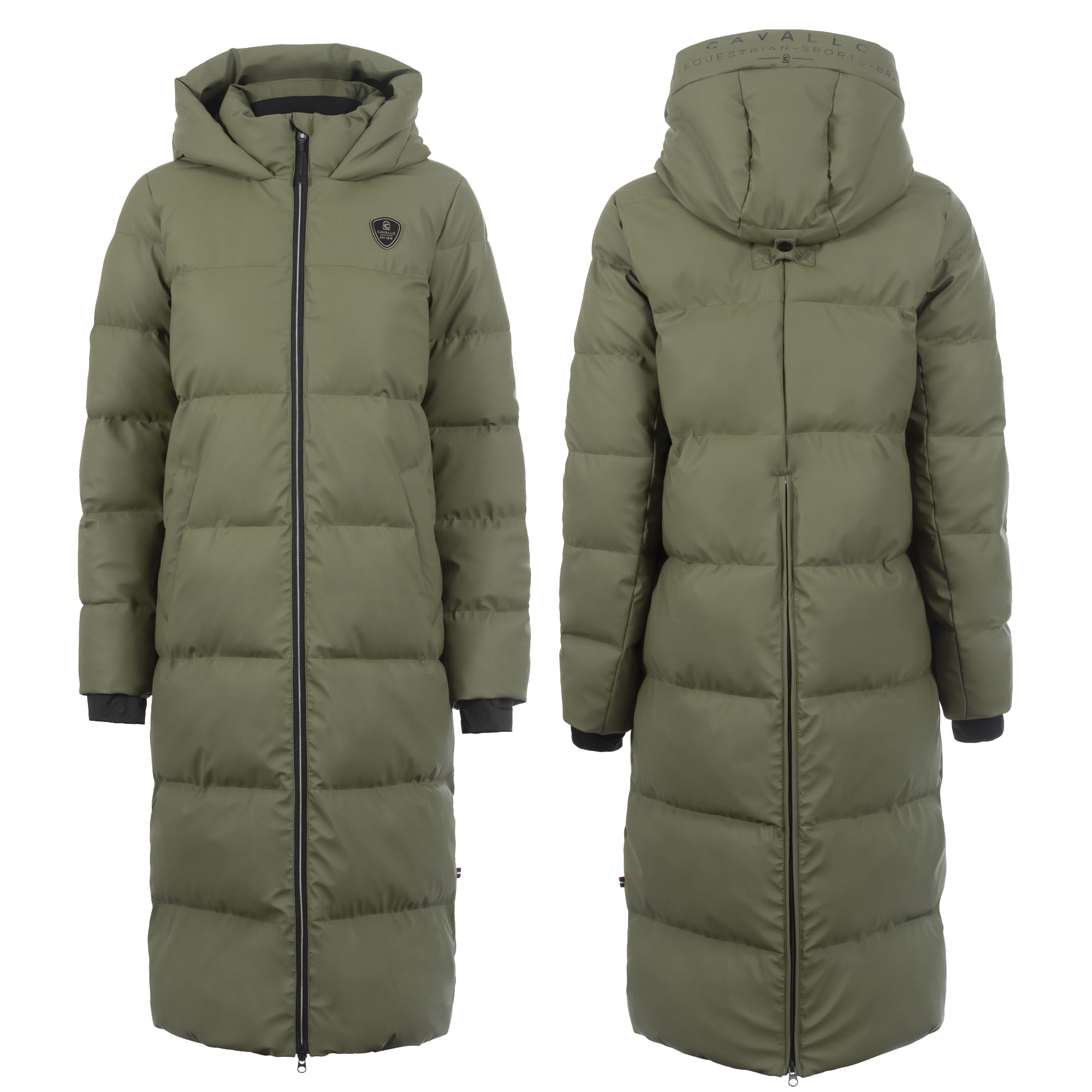 CAVALREZA Damen Maxi Mantel in tea leaf von Cavallo
