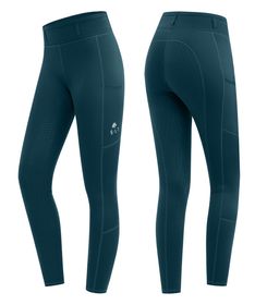 E.L.T Reitleggings Kinder Ella in petrolblau