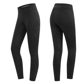 E.L.T Thermo Teddy-Reitleggings Rica in schwarz