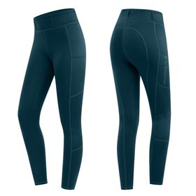 E.L.T Reitleggings Ella Glam in petrolblau