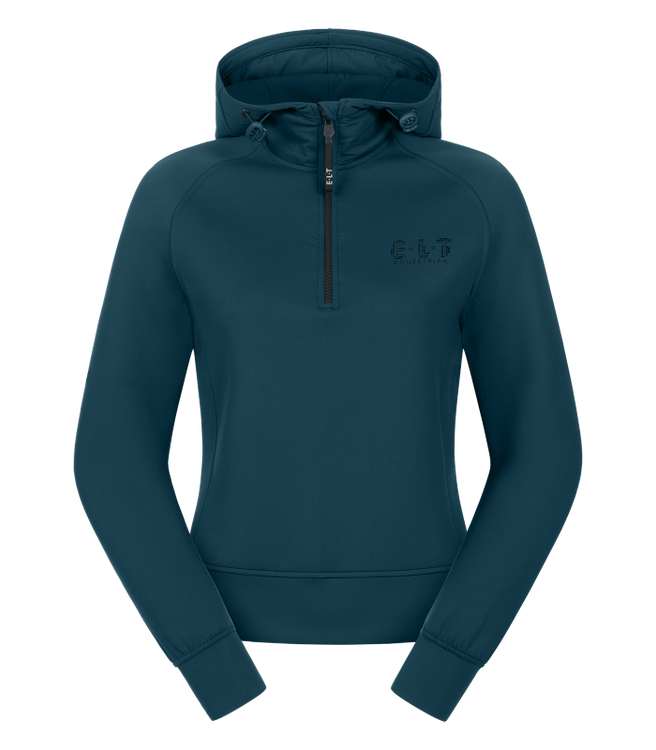 E.L.T Funktions-Hoody Regensburg in petrolblau