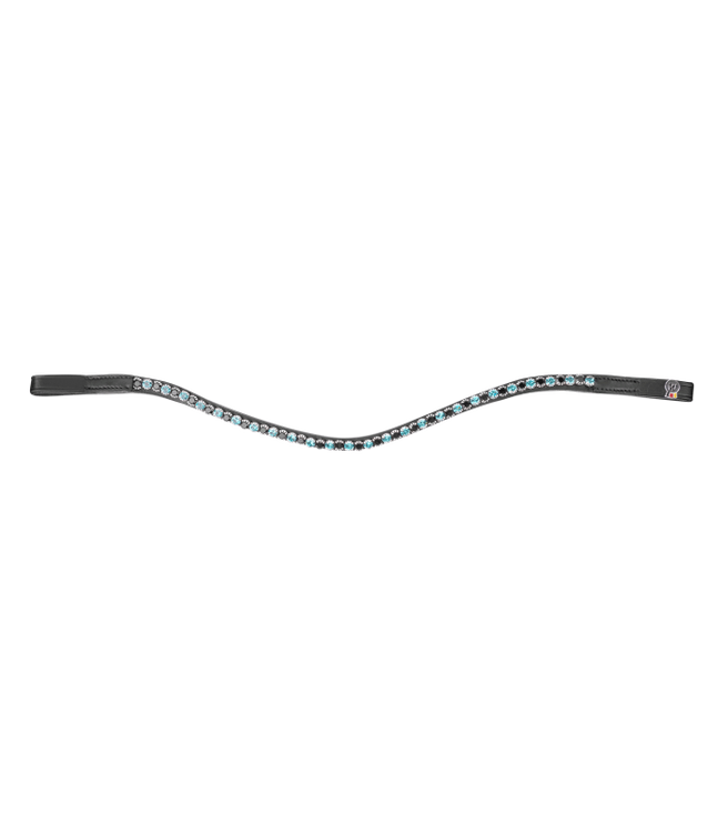 Waldhausen X-Line Stirnband Glam petrolblue/black