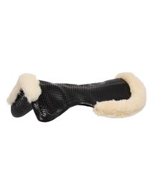 Acavallo Gelpad Therapeutic 1/2 Lammfellrand - schwarz/weiß, L - AC182