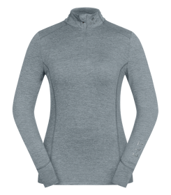 E.L.T Funktions-Zip-Shirt Milano in silberblau