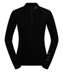 E.L.T Funktions-Zip-Shirt Milano in schwarz