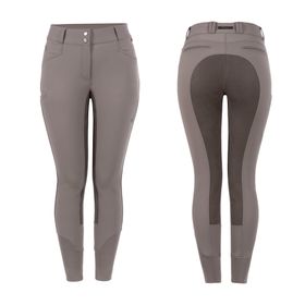 Cavallo CAVALCHARLET Reithose mit Kunstlederbesatz in taupe