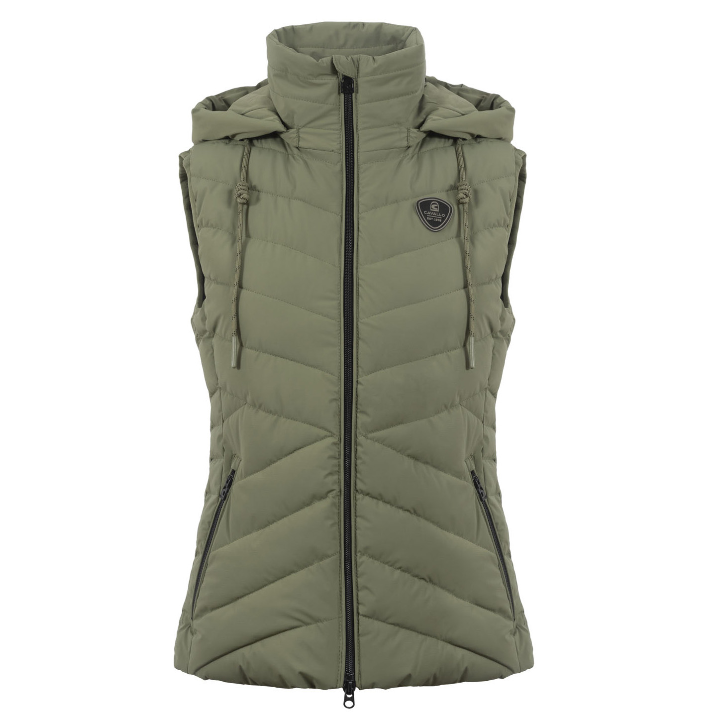 CAVALRALIA Damen Steppweste in tea leaf von Cavallo