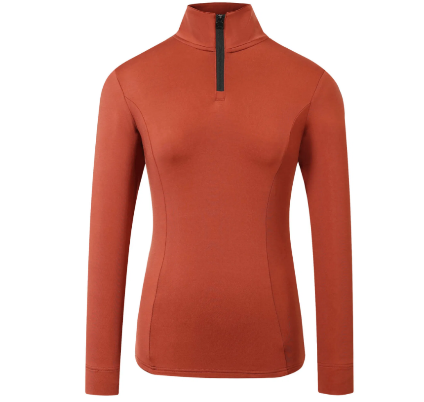 COVALLIERO Active Shirt in rust