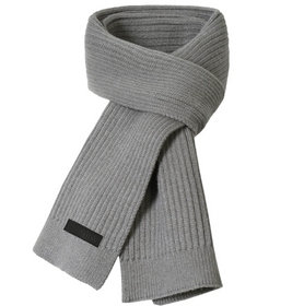 COVALLIERO  Strickschal in steel grey