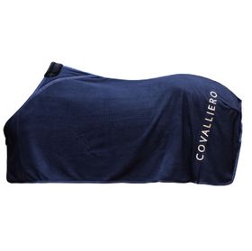 COVALLIERO Fleecedecke in dark navy , Transportdecke, Abschwitzdecke