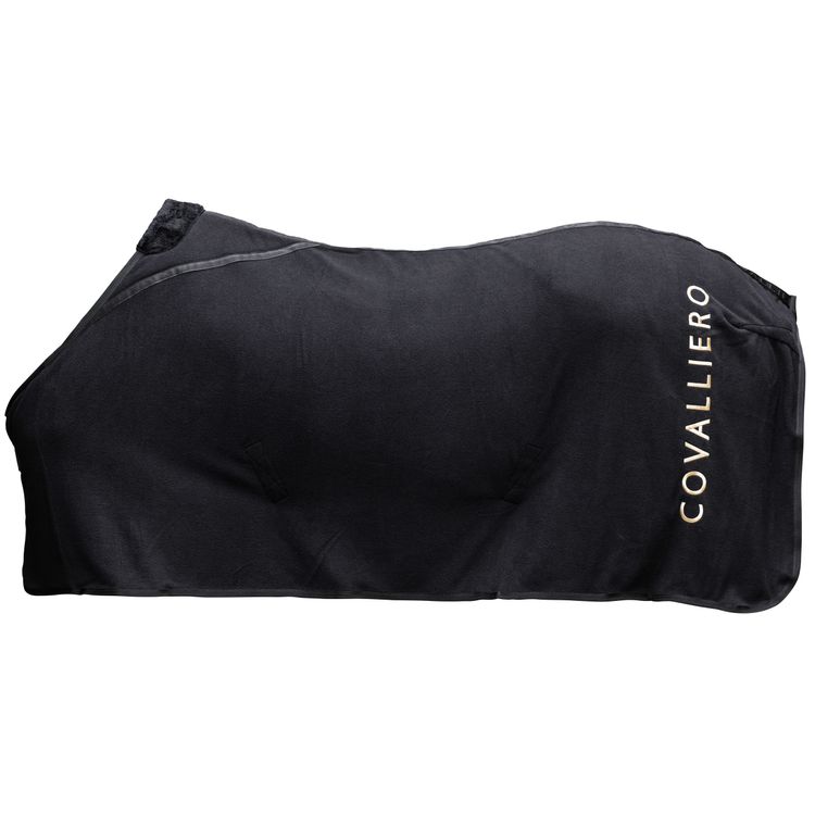 COVALLIERO Fleecedecke in black , Transportdecke, Abschwitzdecke
