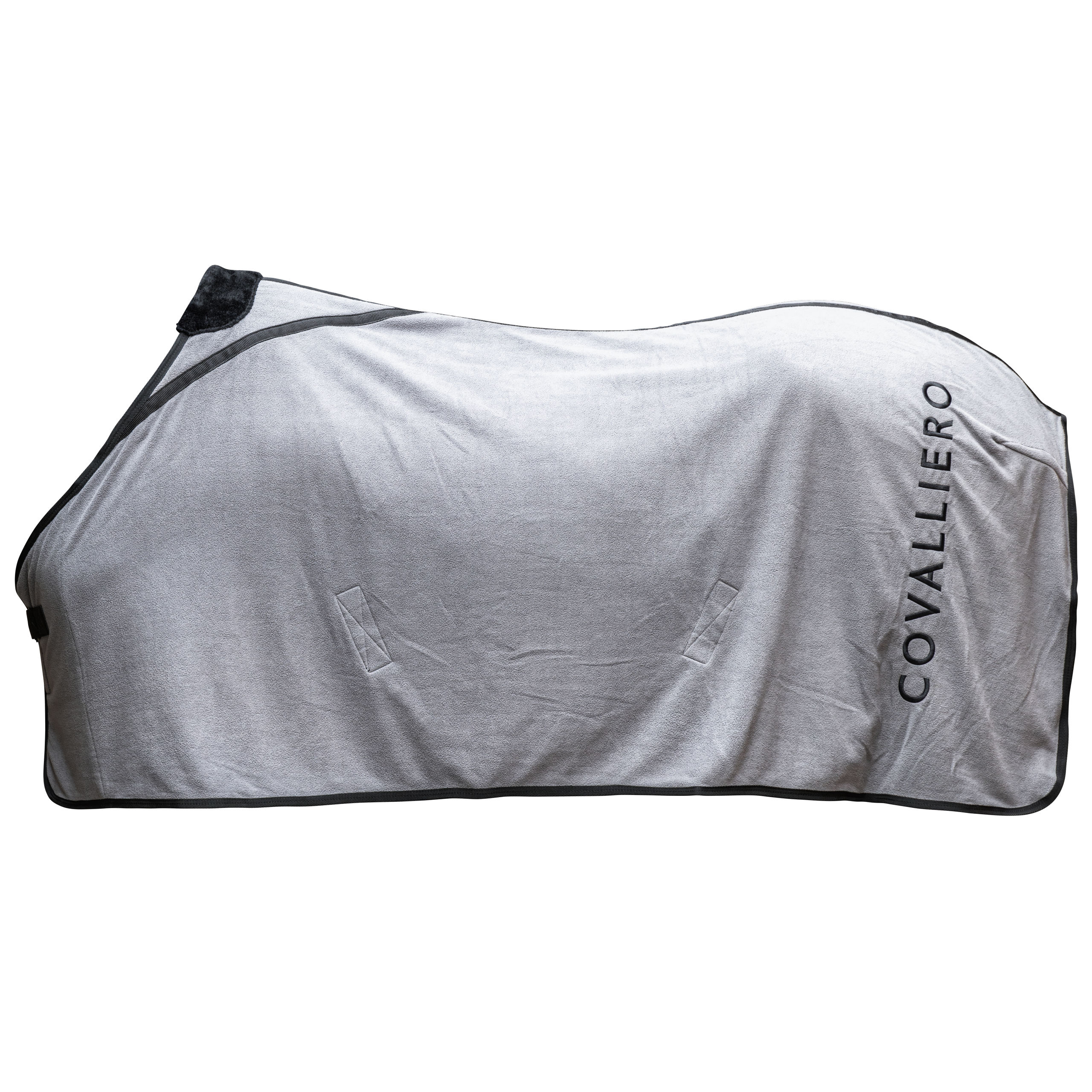 COVALLIERO Fleecedecke in steel grey , Transportdecke, Abschwitzdecke